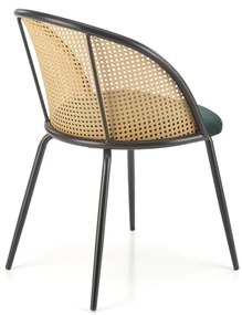 Scaun K508 ratan – velvet verde
