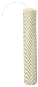 Lumanare naturala fagure din Ceara de Albine colorata - Ivory 3,5 cm, 25 cm