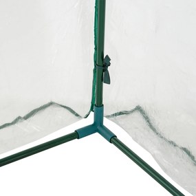 Outsunny Serra a Tunnel in PVC con 3 Porte Avvolgibili in Acciaio e PVC Trasparente, 350x100x80cm