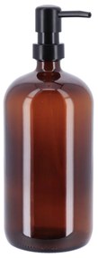 Dispenser de săpun din sticlă PURE, sticlă brună