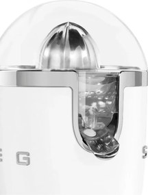 Storcător electric de citrice Smeg CJF11WHMEU, 70 W, sistem anti-picurare, bază antiderapantă, alb mat