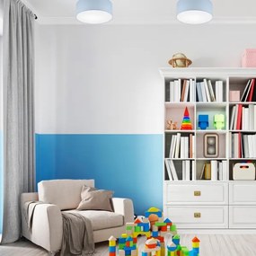 Plafonieră SIRJA PASTEL 1xE27/60W/230V d. 35 cm albastru