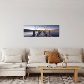 Tablou - Pe dig (cu ceas) (90x30 cm)