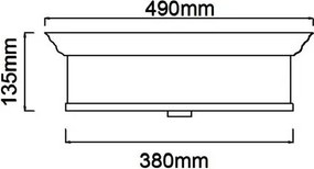 Open Design OR84894 - Plafonieră FAMBURO 4xE14/12W/230V, Ø 38 cm, crom lucios