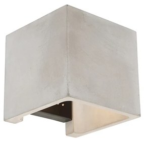 Aplică pătrată rustică din beton - Alban
