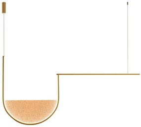 Lustra design modern LED DECO auriu/ sampanie