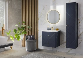 MASCA BAIE SUSPENDATA BLEUMARIN Elegant BLUE 60 90 SAU 120 CM MDF FREZAT CU MANERE AURII