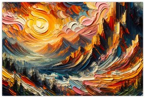 Tablou - Munte acoperit de soare (90x60 cm)