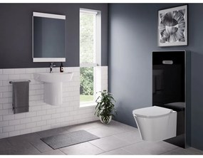 Modul Ideal Standard NeoX pentru vas wc suspendat, sticla neagra, actionare pneumatica Negru