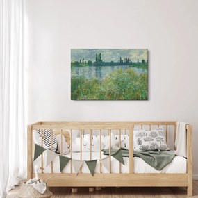 Tablou - Claude Monet, Banks of the Seine, reproducere (90x60 cm)