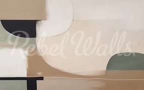Fototapet, Abstract Shapes, Pastel, Rebel Walls