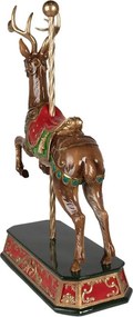 Figurină decorativă ren din polirășină, 35x18x56 cm, „Carrousel de Noël”