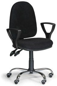 Scaun de lucru Torino SY cu cotiere, negru