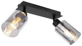 Plafoniera cu 2 spoturi directionabile design modern HADERA negru