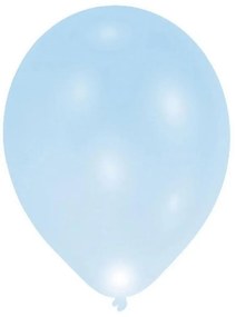 Colorat Blue Balon LED luminos, set de 5 bucăți 11 inch (27,5 cm)