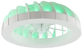 Ventilator LED RGBW de tavan cu lumină Brilliant FANORA LED/30W/230V + telecomandă