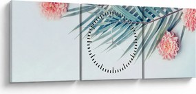 Tablou cu buchet (cu ceas) (90x30 cm)