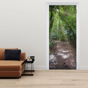 Fototapet pentru ușă - Razele solare în junglă (95x205cm)