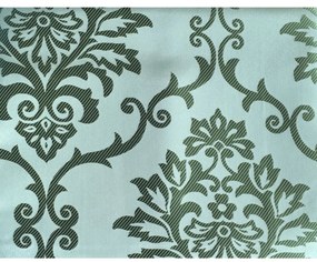 Fata de masa din Brocart (matase) cu motive florale CASA GINO ,ALB SI AURIU,125X140, masa 4 persoane