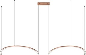 Immax NEO 07328L - Lustră LED dimabilă pe cablu FINO, 72W/230V, 120 cm, aur roz, Tuya + telecomandă