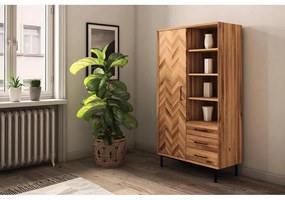 Șifonier din lemn din lemn de stejar 97x176 cm Abies – The Beds