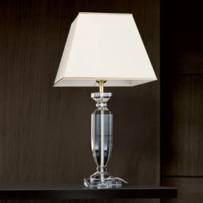 Veioza design decorativ cu cristal K9 POKAL crem/auriu
