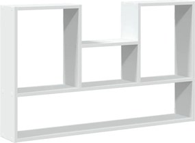 vidaXL Raft de perete alb 99x15x60 cm, lemn stratificat
