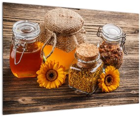Tablou - Natura morta cu borcane de miere (90x60 cm)