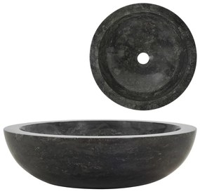 Chiuveta, negru, 40 x 12 cm, marmura Negru