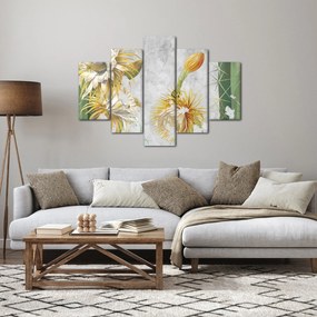 Tablou - Cactuși înfloriți, vintage (150x105 cm)