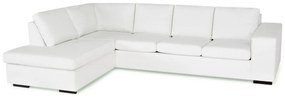 Colțar Scandinavian Choice D102Alb, 302x237x85cm, Picioare: Lemn