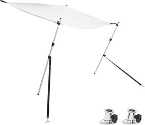 vidaXL Set extensie parasolar T-Top, alb, 174x205x(115-194) cm