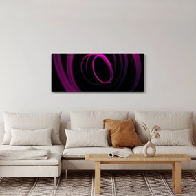 Tablou - linii violete (120x50 cm)
