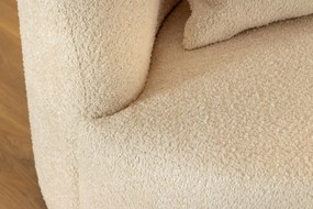 Canapea semicirculara, Tesatura Boucle, Bej, ATELIER 230cm, A-46546 VC