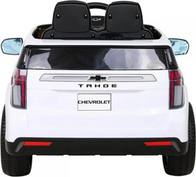 Masinuta Electrica cu acumulator pentru copii NOVOKIDS™ Chevrolet Tahoe SUV, Roti din Cauciuc EVA, Max 25 kg , Usi cu deschidere , 3 Viteze, Lungime