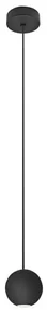 Pendul LED design modern Alesa negru nisipos