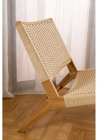 Fotoliu în culoare naturală țesut Carson – Actona