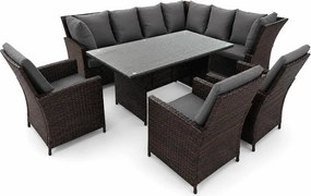Set mobilier de grădină din ratan Avenberg CORSICA GRANDE gri