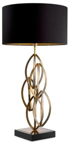 Veioza LUX, Metal Alama Vintage, Tesatura Neagra, Bellamont, 119724 HZ