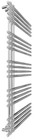 Radiator portprosop INOX 368W/230V 109x53 cm oțel inoxidabil/crom lucios