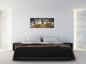 Tablou cu două cetăți (120x50 cm)