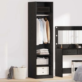 vidaXL Dulap cu raft cu depozitare Stejar negru 50 x 50 x 200 cm Lemn compozit