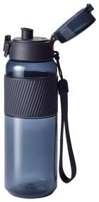 Sticla pentru apa Zwilling 1024176, 680 ml, Tritan, Rezistenta la impact si varsare, Filtru fructe, Fara BPA, Negru