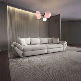 Canapea extensibilă dumonde cu ladă de depozitare si sezut confortabil din spuma high-density, Loana Enjoy Bej 300x100 cm