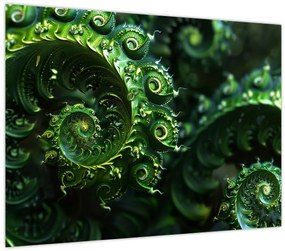 Tablou pe sticlă - Spirale (70x50 cm)