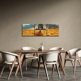 Tablou - Zemedelec (cu ceas) (90x30 cm)