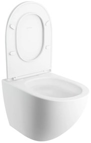 Omnires Ottawa vas wc cu capac soft-close agatat da da alb mat OTTAWACSPMWBM