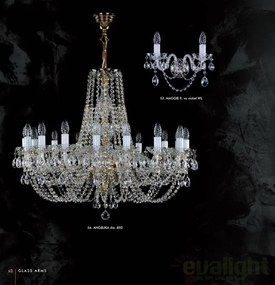 Candelabru Cristal Bohemia Exclusive 16 brate, diam.85cm ANGELIKA dia. 850 CE