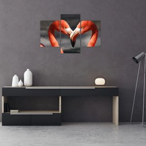 Tablou cu doi flamengo îndrăgostiți (90x60 cm)