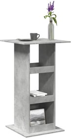 vidaXL Masă bar cu depozitare, gri beton, 60x60x102 cm, lemn prelucrat